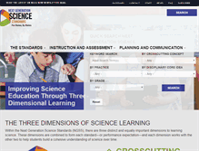 Tablet Screenshot of nextgenscience.org